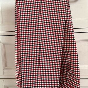 Talbots Stylish Red and Black Checkered Women's Skirt